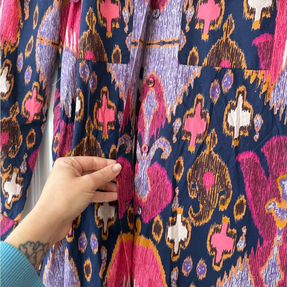 Figue Bassa Printed Midi Shirtdress size small
NWOT - Picture 11 of 16